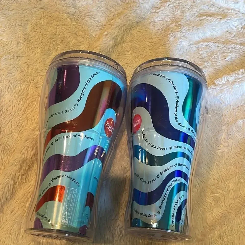 Royal Caribbean cups with lids